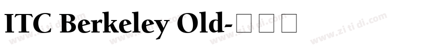 ITC Berkeley Old字体转换 ITC Berkeley Old字体转换